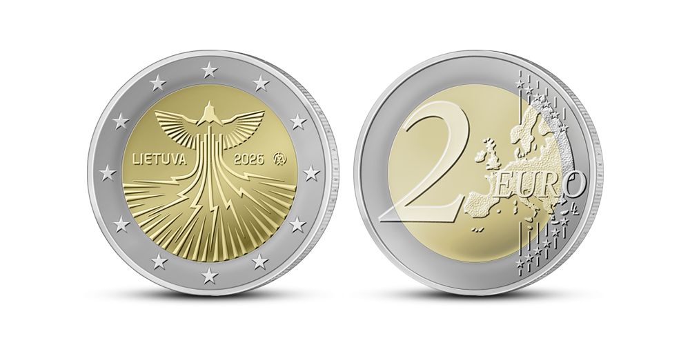 Proginė 2 eurų moneta „Lietuvos energetinė nepriklausomybė”