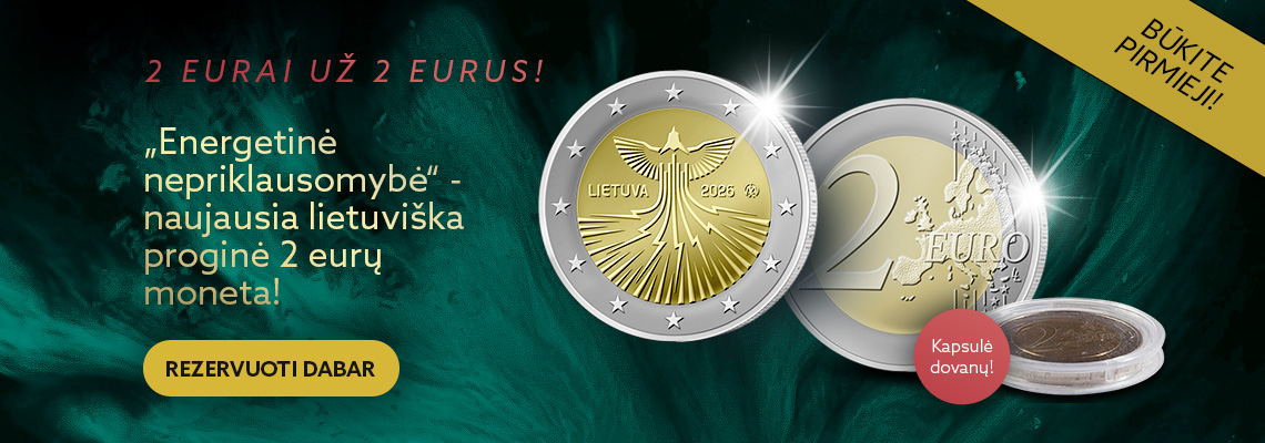 Lietuviška proginė 2 eurų moneta „Energetinė nepriklausomybė”