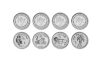 12 monetų rinkinys „Zodiako ženklai“
