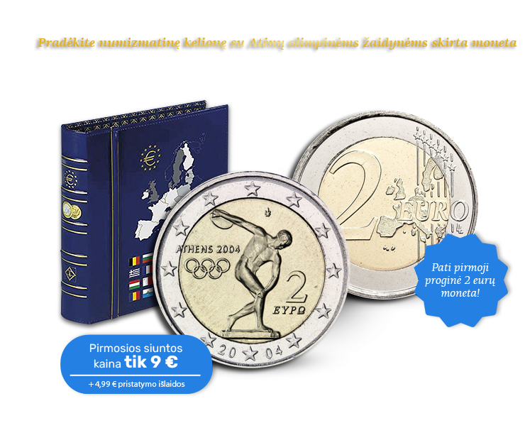 „Proginės 2 eurų monetos“ – tai numizmatikos klasika