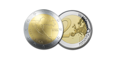 Kolekcija „Proginės 2 eurų monetos“, pirmoji siunta „Kroatijos prisijungimas prie euro zonos“
