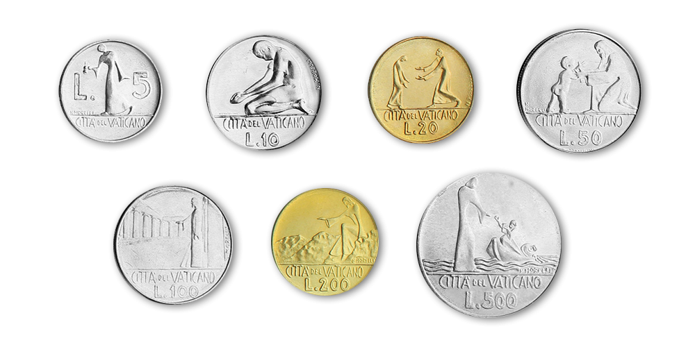 7 autentiškų Vatikano monetų rinkinys „Evangelijos istorijos“ 7 autentiškų Vatikano monetų rinkinys „Evangelijos istorijos“