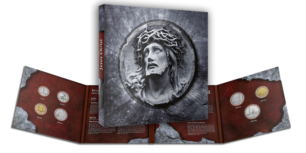 7 autentiškų Vatikano monetų rinkinys „Evangelijos istorijos“