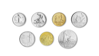 7 autentiškų Vatikano monetų rinkinys „Evangelijos istorijos“