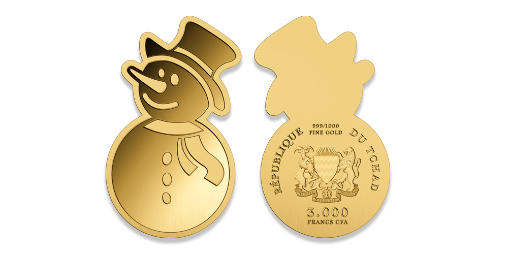 Auksinė moneta „Sniego senis“