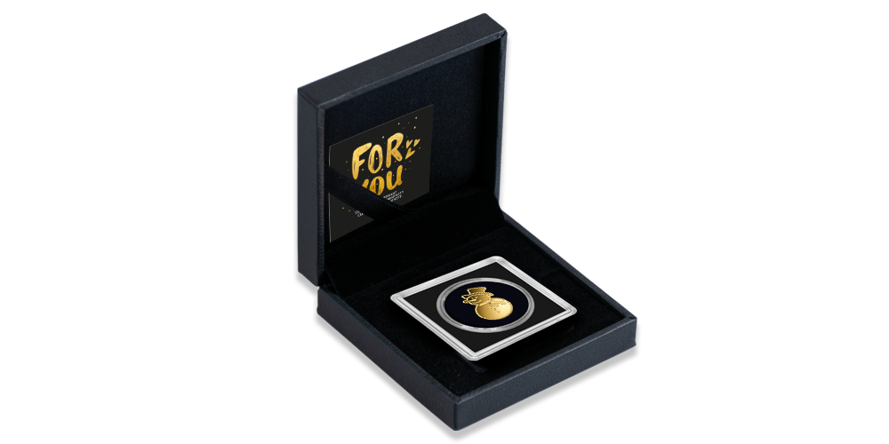 Auksinė moneta „Sniego senis“1