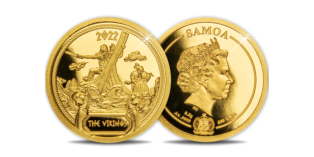 Auksinė moneta „Vikingai“