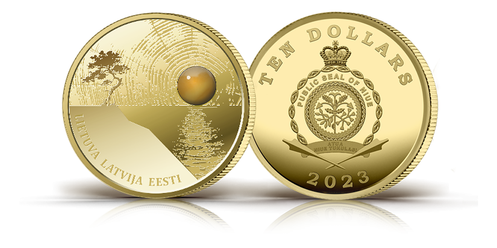 Auksinė moneta „Baltijos gintaras“ 2023