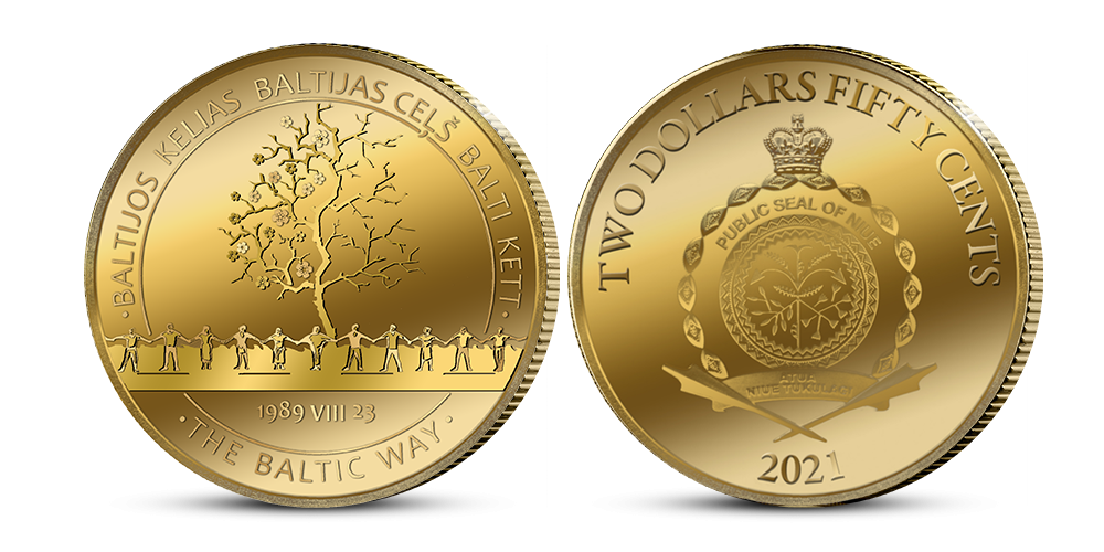 Aukso moneta „Baltijos kelias“