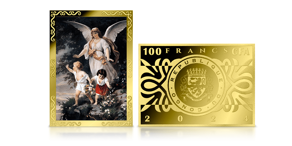 Gryno aukso moneta „Angelas sargas – dangiškasis globėjas“1