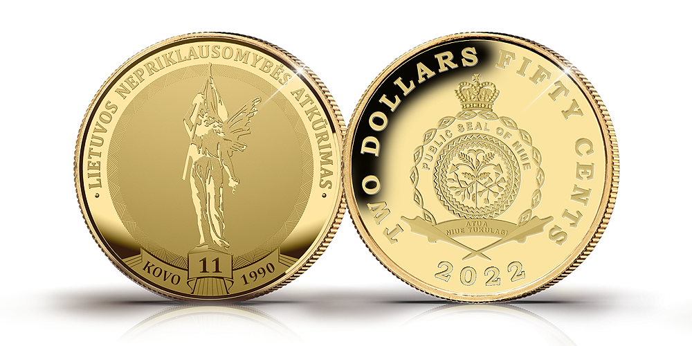 Aukso moneta „Kovo 11-oji – Lietuvos nepriklausomybės atkūrimo diena“