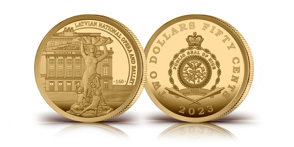 Aukso moneta „Latvijos nacionalinė opera ir baletas“