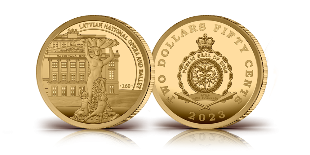 Aukso moneta „Latvijos nacionalinė opera ir baletas“ Aukso moneta „Latvijos nacionalinė opera ir baletas“