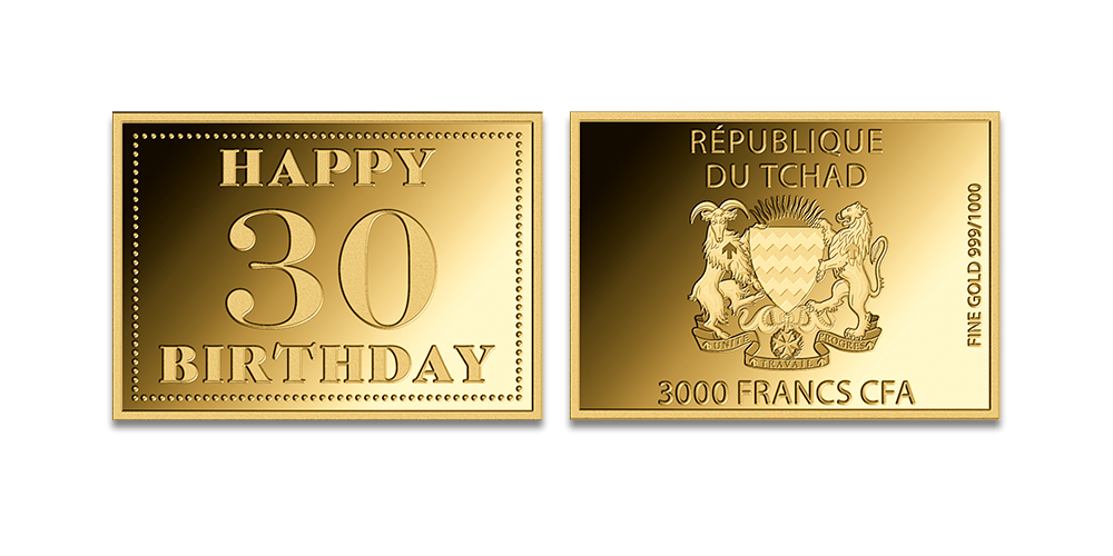 Gryno aukso moneta „Su 30-uoju gimtadieniu“