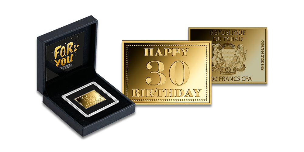 Gryno aukso moneta „Su 30-uoju gimtadieniu“1