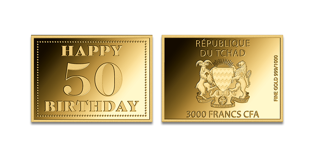 Gryno aukso moneta „Su 50-uoju gimtadieniu“