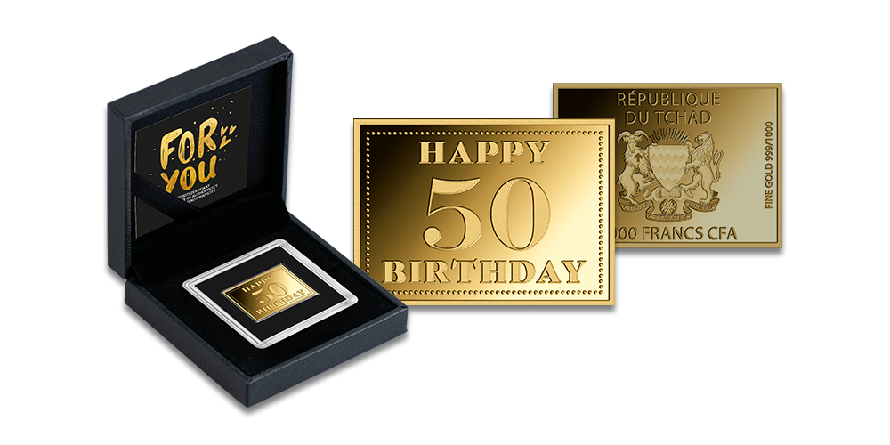 Gryno aukso moneta „Su 50-uoju gimtadieniu“1