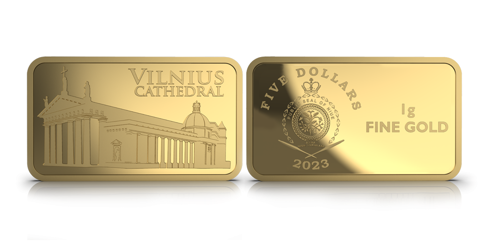 Auksinė moneta „Vilniaus arkikatedra“