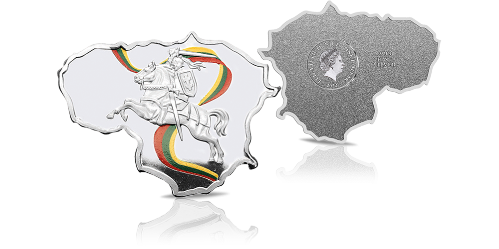 Baltijos šalių formos sidabro monetų rinkinys1