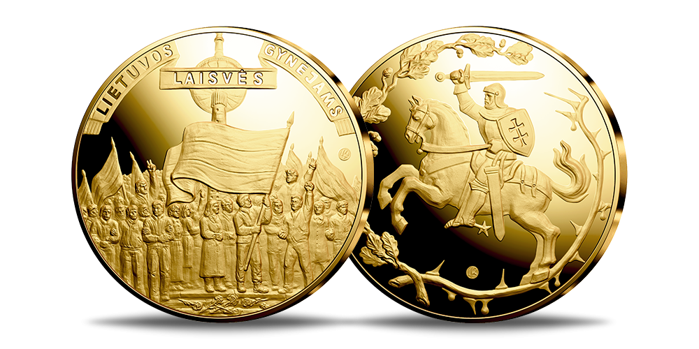 Paauksuotas medalis „Lietuvos laisvės gynėjai“