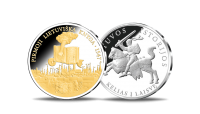 Sidabru ir auksu dengtas medalis „Pirmoji knyga“