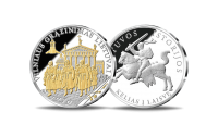Sidabru ir auksu dengtas medalis „Vilniaus grąžinimas Lietuvai“