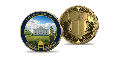 Paauksuotų medalių kolekcija „Lietuvos dvarai ir pilys“