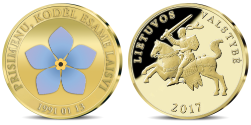 Gryno aukso medalis „Neužmirštuolė” Gryno aukso medalis „Neužmirštuolė”