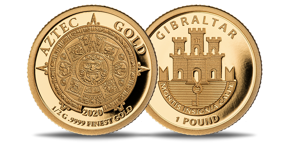 Gryno aukso moneta „Actekų auksas“ Gryno aukso moneta „Actekų auksas“