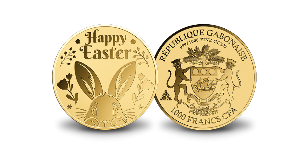 Gryno aukso moneta „Linksmų Velykų“