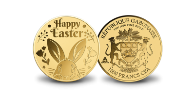 Gryno aukso moneta „Linksmų Velykų“