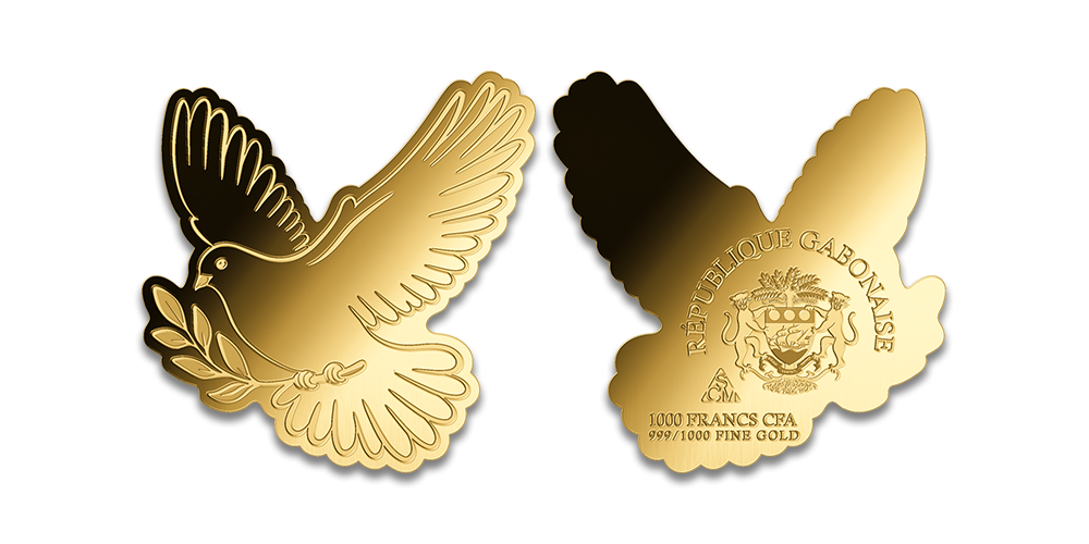 Gryno aukso moneta „Taikos balandis“