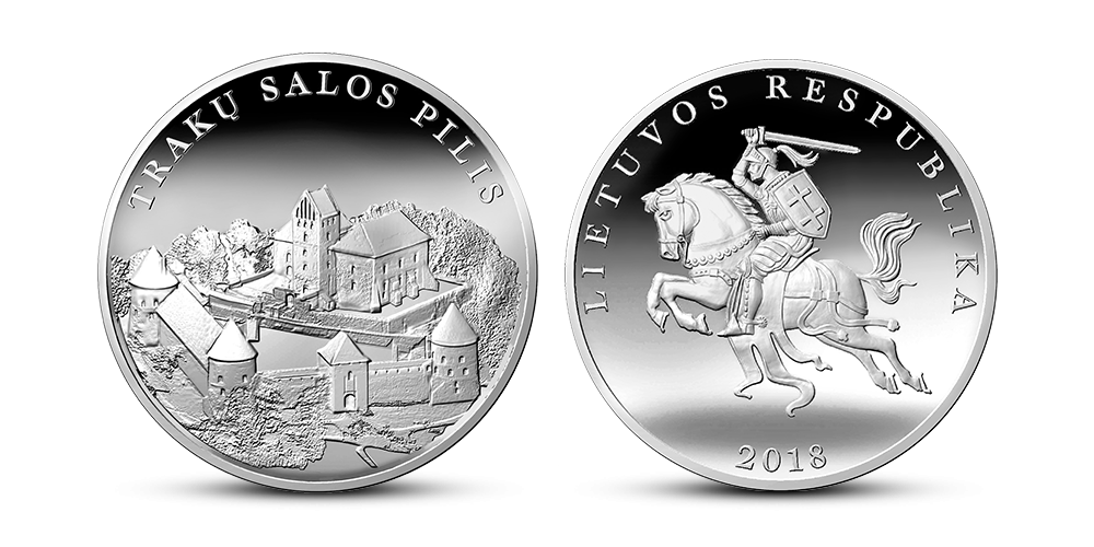 Gryno sidabro medalis „Trakų salos pilis“