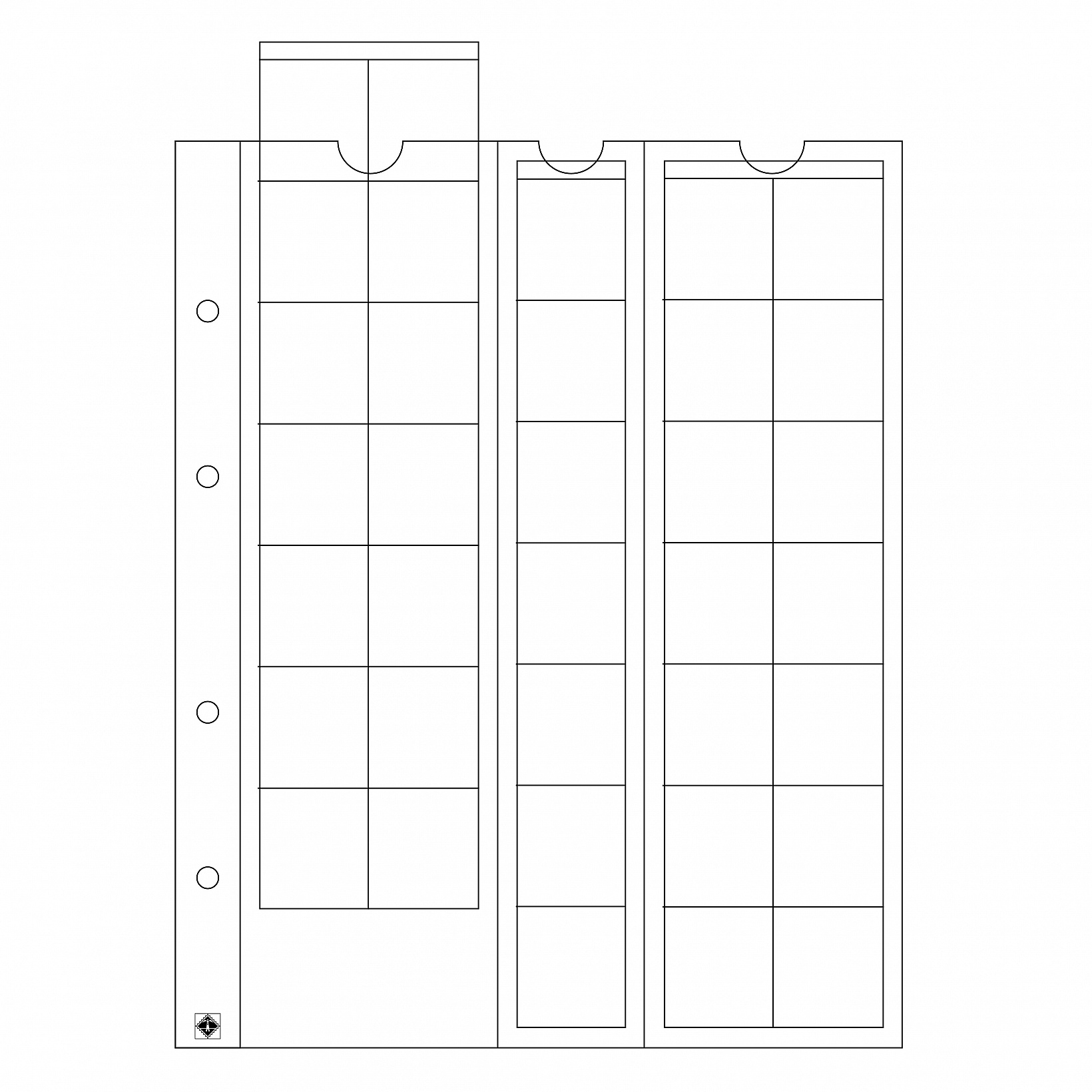 coin-sheets-optima-for-35-coins-up-to-27-mm-o-clear