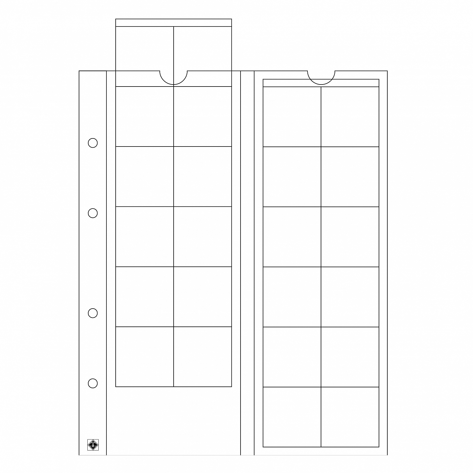 coin-sheets-optima-for-24-coins-up-to-34-mm-o-clear