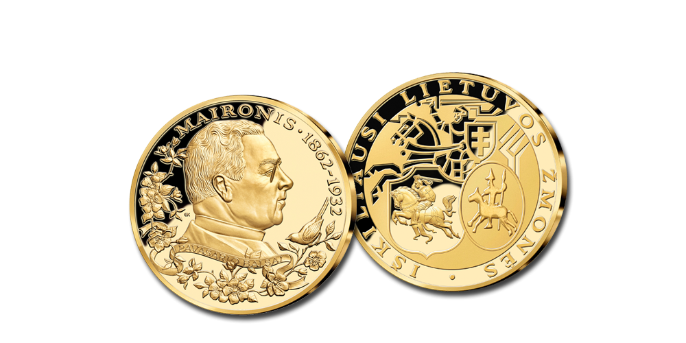 Kolekcija „Iškiliausi Lietuvos žmonės“, pirmasis medalis „Maironis“