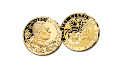 Kolekcija „Iškiliausi Lietuvos žmonės“, pirmasis medalis – „Maironis“