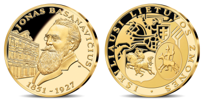 Kolekcija „Iškiliausi Lietuvos žmonės“, pirmasis medalis – „Jonas Basanavičius“