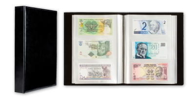 Juodas albumas 300 banknotų 