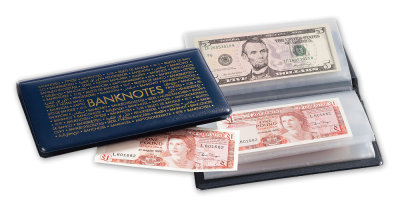Kišeninis albumas banknotams iki 182 x 92 mm dydžio