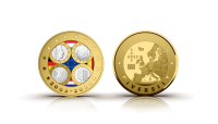 Medalis „Pirmosios Belgijos, Nyderlandų, Vokietijos ir Liuksemburgo eurų monetos