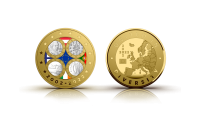 Medalis „Pirmosios Portugalijos, Airijos, Suomijos ir Austrijos eurų monetos