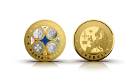 Medalis „Pirmosios San Marino, Andoros, Maltos ir Kipro eurų monetos