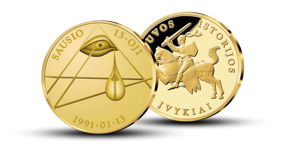 Kolekcija „Lemtingiausi Lietuvos istorijos įvykiai“, pirmasis medalis „1991 m. sausio 13-oji“