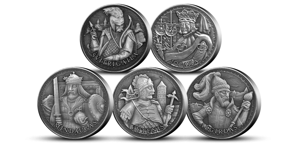 Kolekcija „Lietuvos valdovai“, medaliai