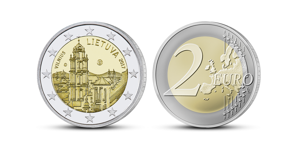 Kolekcija „Lietuviškos proginės 2 eurų monetos“, pirmoji moneta – „Vilnius“