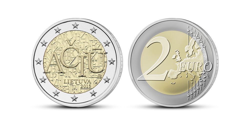 Kolekcija „Lietuviškos proginės 2 eurų monetos“, moneta – „Lietuvių kalba“