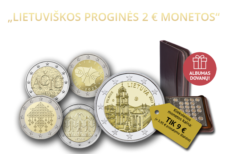 Kolekcija &bdquo;Lietuvi&scaron;kos proginės 2 eurų monetos&ldquo;