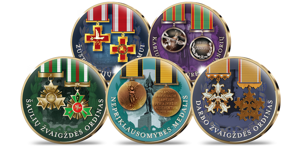 Kolekcija „Lietuvos apdovanojimai 1918–1940“, medaliai