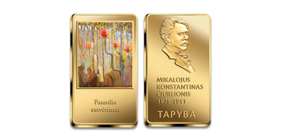 Paauksuotas luitelis „Pasaulio sutvėrimas“